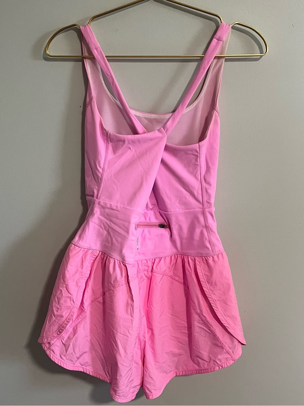 Free People Movement Righteous Runsie Pink Athletic Romper Size Small - Picture 2 of 4